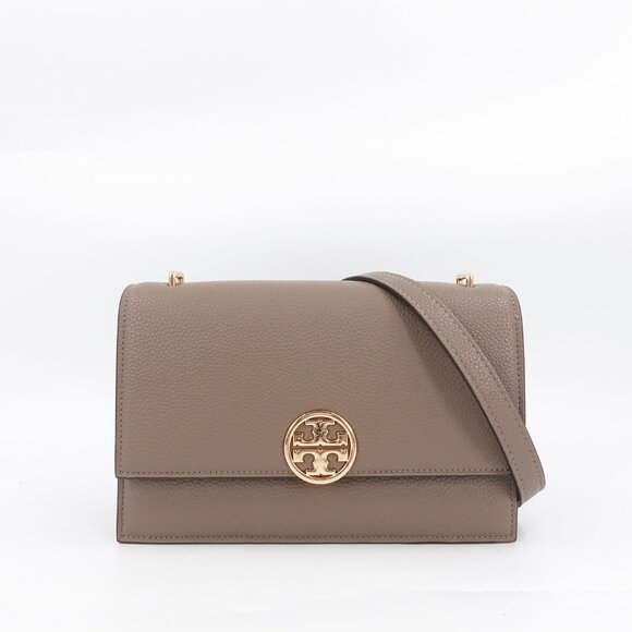 Tory Burch Miller Shoulder Bag Portobello Gray OS